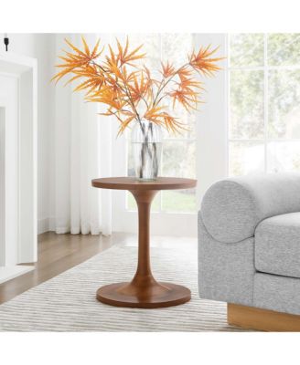  Lina Round Wood Side Table