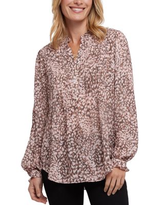 Printed Pleated Shirt