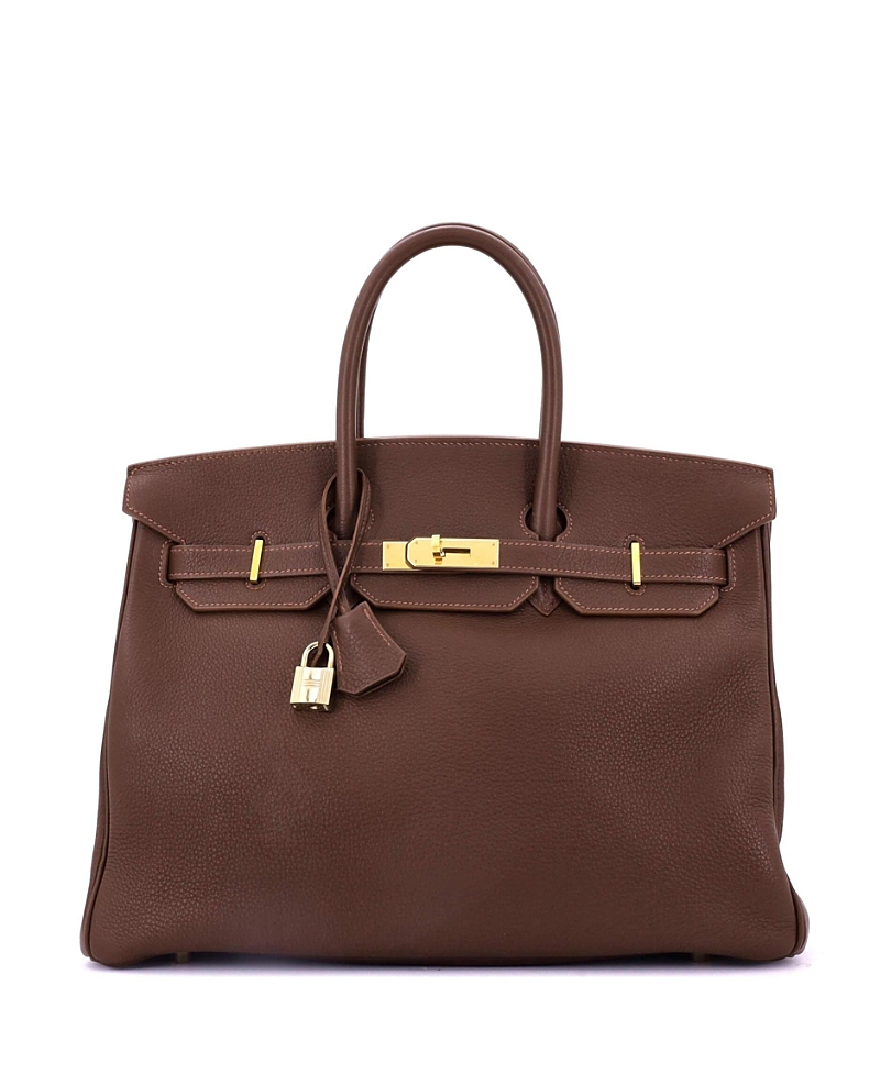 Pre-owned Pre-owned Hermes Hermes Birkin 35 Handbag Brown Togo With Gold Hardware