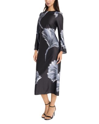 Printed Long Sleeve Dress