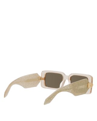 Serpenti Forever Rectangle Sunglasses, 53mm