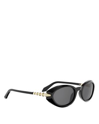 Serpenti Viper Oval Sunglasses, 51mm