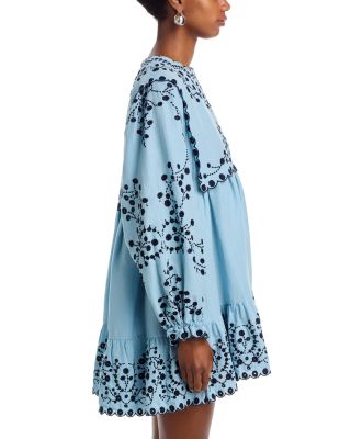 Frances Embroidered Mini Dress
