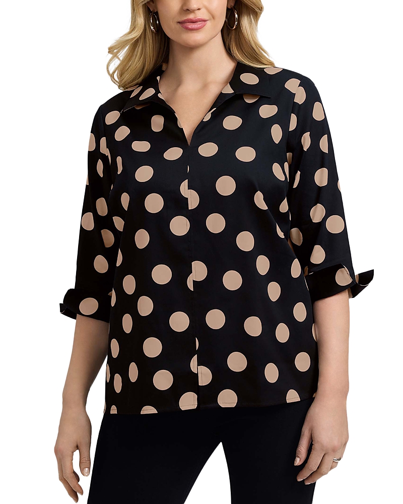 Foxcroft Plus Agnes Shirt In Multi