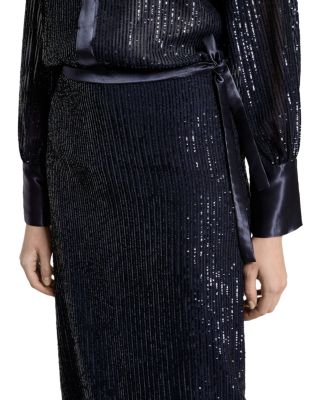 Sequin Midi Skirt