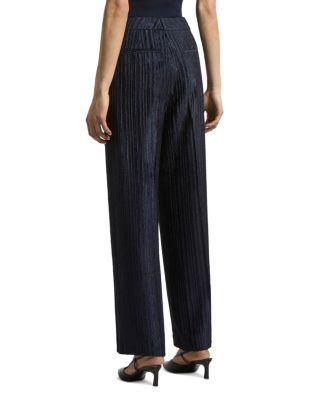 Burnout Stripe Wide Leg Trousers