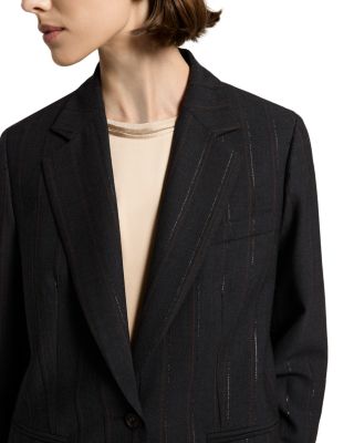 Pinstriped Blazer