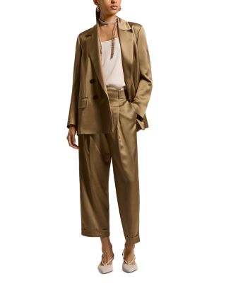 Boyfriend Fit Double Breasted Blazer