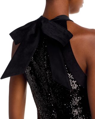 Isla Halter Neck Sequin Mini Dress