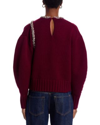 Monroe Wool-Blend Round Neck Pullover Sweater  