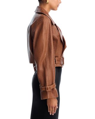 Hatti Leather Crop Jacket