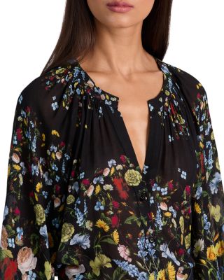 Thalia Long Sleeved Button Down Blouse