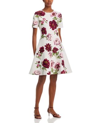 Boucle Peony Jacquard Dress