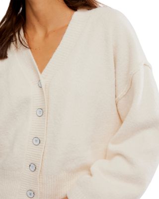 Cool of The Night V Neck Cardigan Sweater
