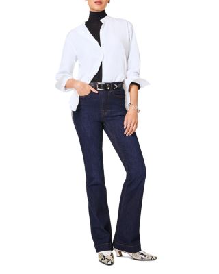 Redefine High Rise Flare Jeans in Dark Indigo  