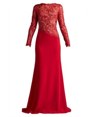 Sorrell Embroidered Crepe Gown