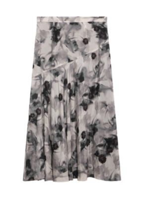 Women's Floral Print Midi Skirt