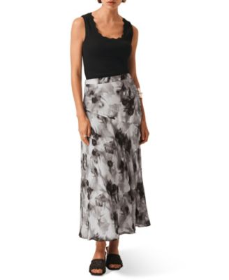 Women's Floral Print Midi Skirt