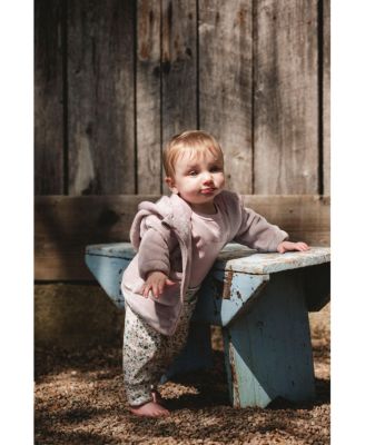 Girls' Organic Cotton Long Sleeve Romper - Baby