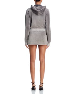 Embellished Hoodie & Mid Rise Mini Skort