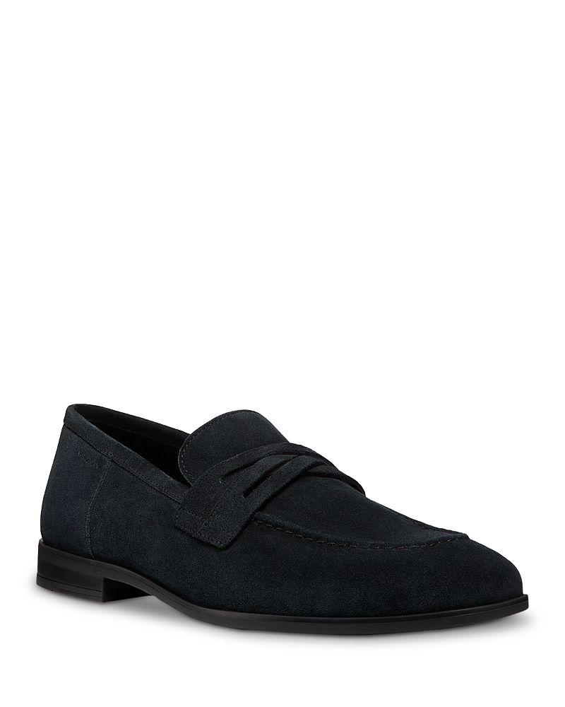 Stuart Weitzman Men's Simon Crisscross Slip On Loafers In Black