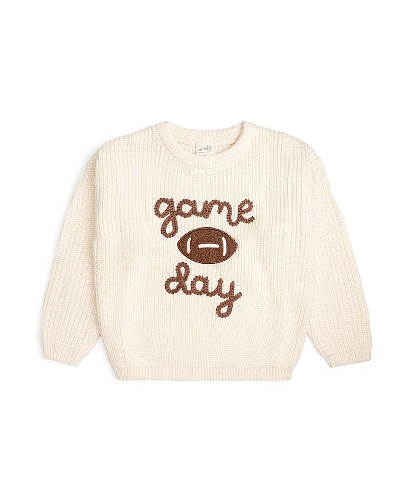 Sweet Wink Game Day Knit Sweater In Neutral