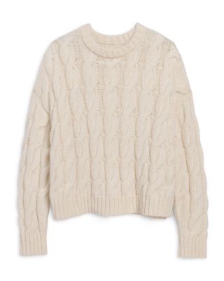 Serena Cable Knit Crewneck Sweater