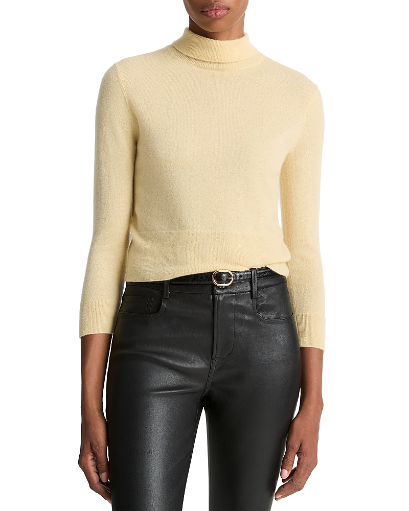 Vince Mock Neck Sweater In Neutral