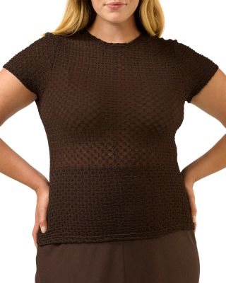 Plus Naomi Textured Top
