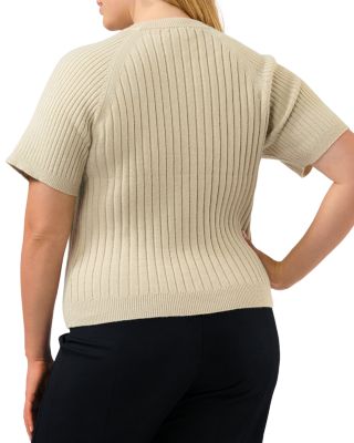 Plus Sera Ribbed Knit Top