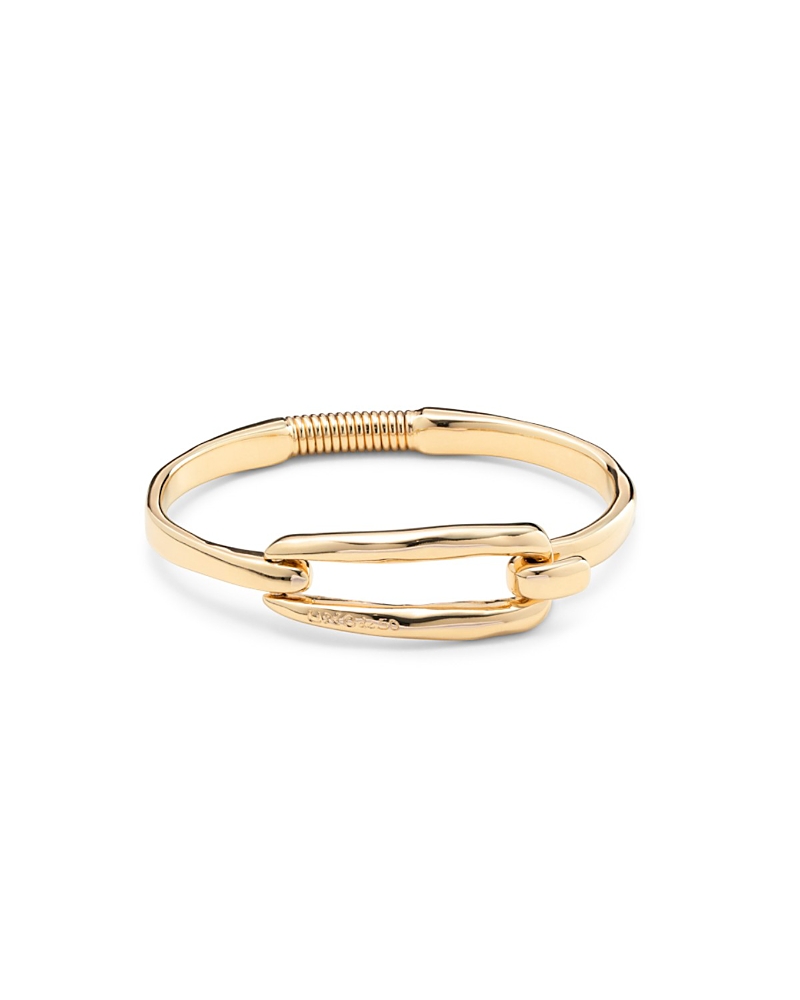 Unode50 Anchor Buckle Bangle In Gold