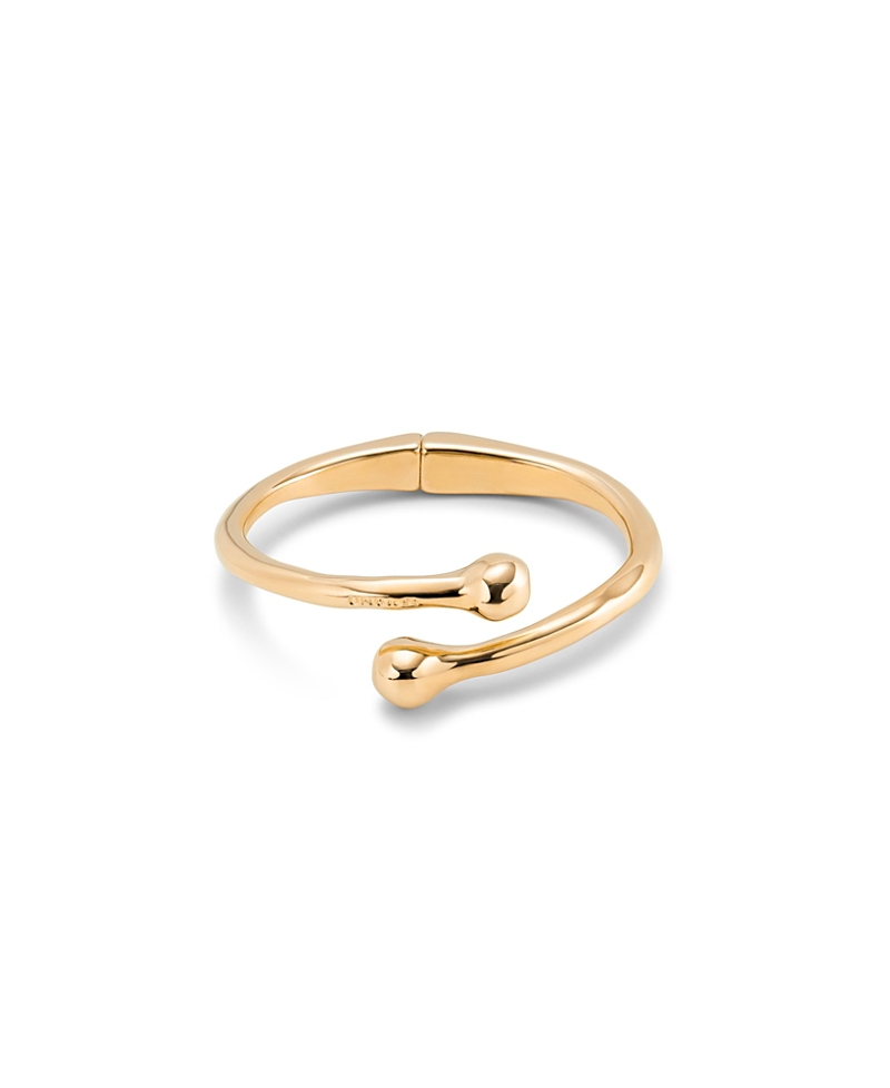 Unode50 Rigid Bangle With Inner Spring In Gray