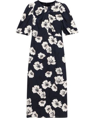 Women's Garden-Print Midi Dress