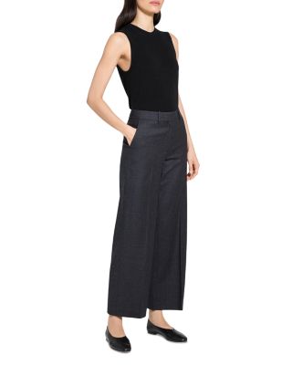 Classic Wool Wide Leg Pants