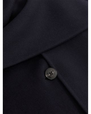 Wool Blend Long Scarf Blindseam Coat