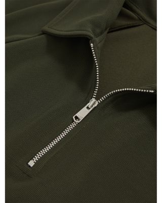 Textured Zip Polo Shirt