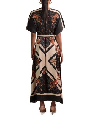 x ALICE CANALE Hanna Tiger Placed Maxi Dress - Exclusive