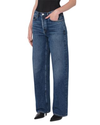 Arc High Rise Loose Wide Leg Jeans in Short Wave