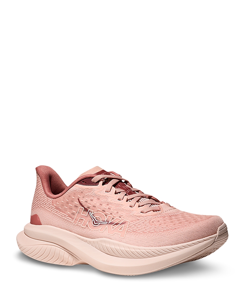 Hoka Women's Mach 6 Low Top Sneakers In Rose Latte