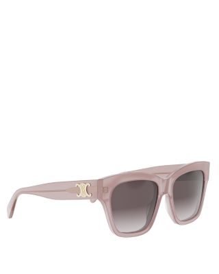 Triomphe Geometric Sunglasses, 55mm