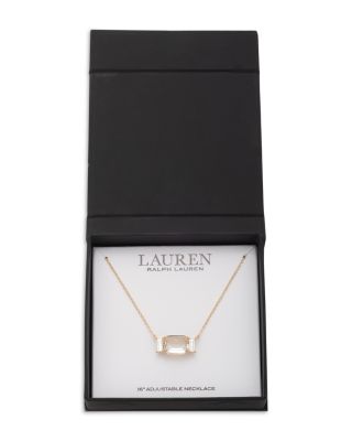 Stone Pendant Necklace, 16"-19" 