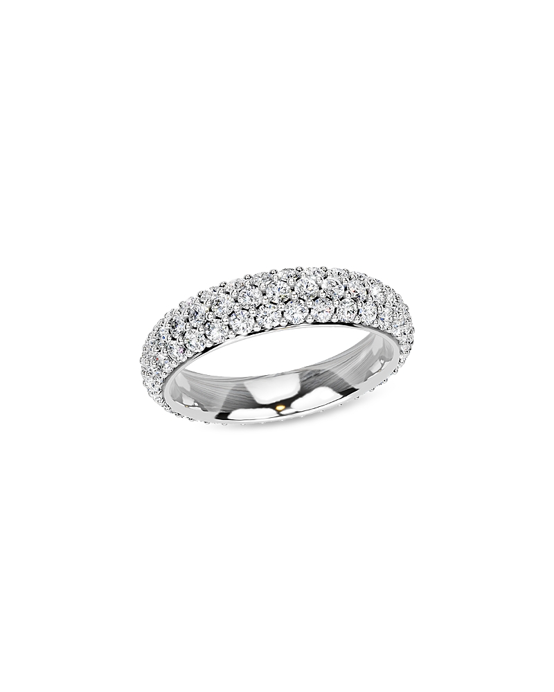 Bloomingdale's Fine Collection Diamond Pave Eternity Band in 14K White Gold, 2.0 tcw