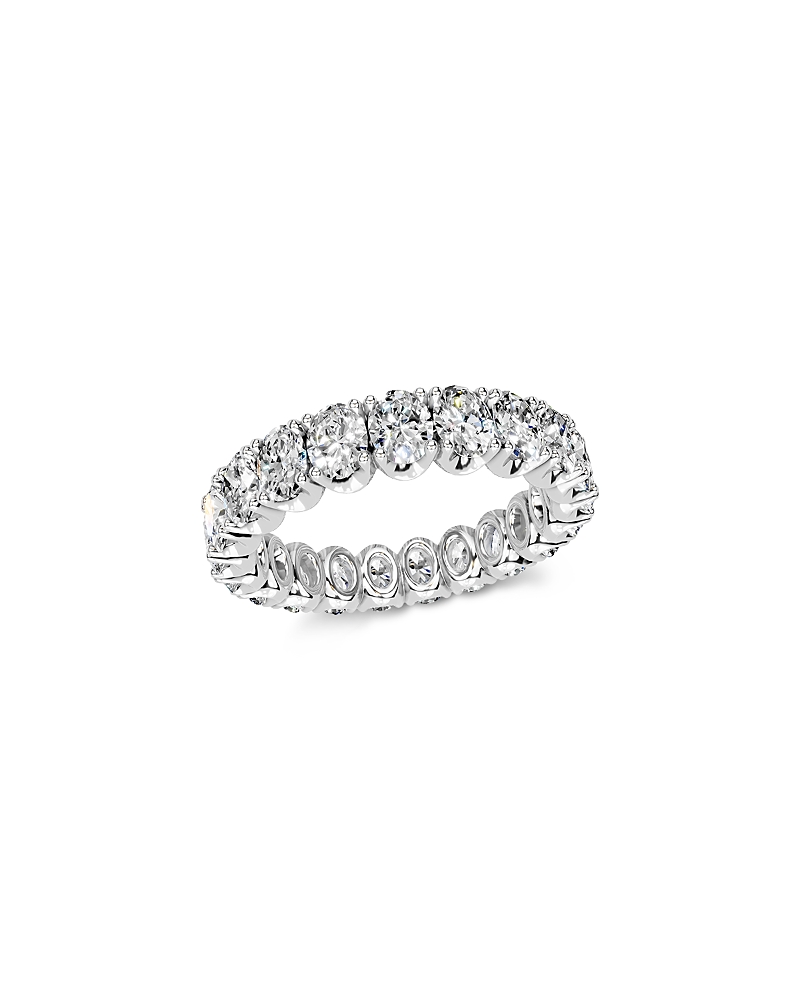 Bloomingdale's Fine Collection Diamond Oval Classic Eternity Band in 14K White Gold, 3.0 tcw