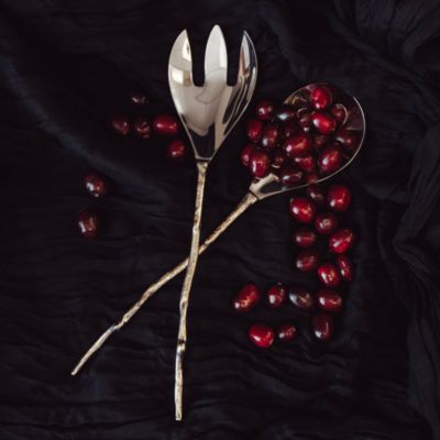 Olive Branch Serving Spoon Two Piece Set