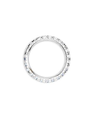 Diamond Double Row Eternity Band in 14K White Gold, 3.0 tcw