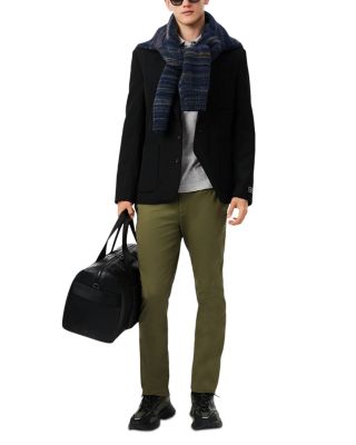 Long Sleeve Ribbed Collar Polo Shirt