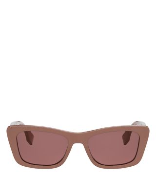 Lettering Geometric Sunglasses, 53mm