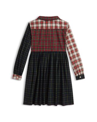 Girls' Plaid Cotton Poplin Shirtdress - Little Kid, Big Kid