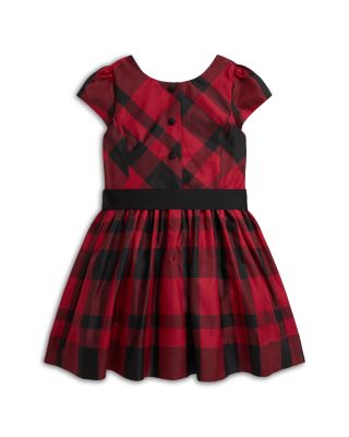 Girls' Plaid Taffeta Dress - Little Kid