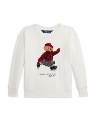 Girls&#39; Polo Bear Fleece Boxy Sweatshirt - Big Kid
